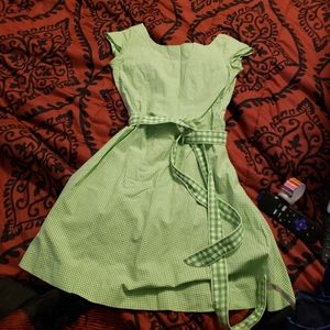 Green summer dress